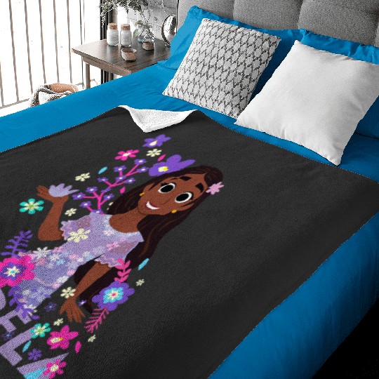 Disney Encanto Isabela Madrigal Floral Baby Blankets