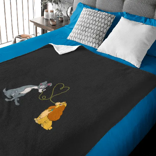 Womens Disney Lady and The Tramp Bella Notte V-Neck T-Shirt Baby Blankets