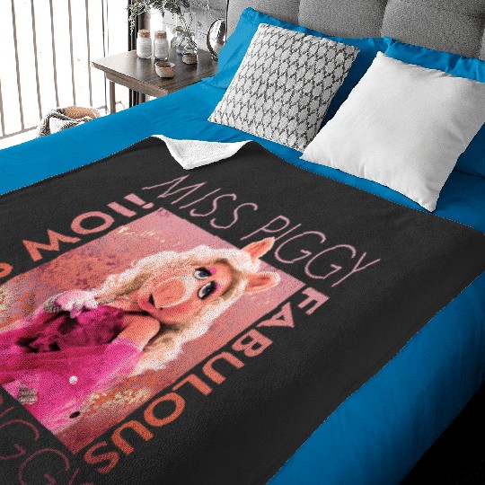 Disney The Muppets Miss Piggy Tis Moi Fabulous Baby Blankets