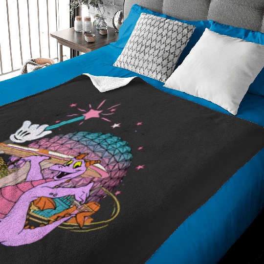 Disney Dragon Figment Baby Blankets Epcot Figment Baby Blankets, Mascot Figment Baby Blankets
