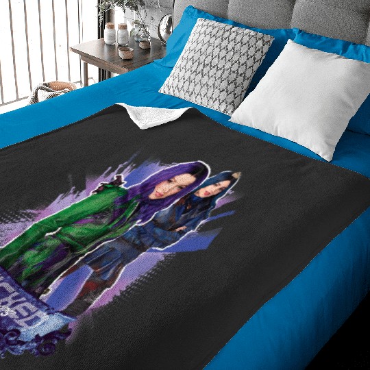 Disney Descendants 3 Mal and Evie Wicked Friends Baby Blankets