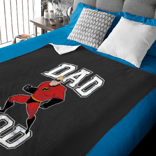 Disney Incredibles Mr. Incredible Dad Bod Portrait Baby Blankets, Father's Day Gifts