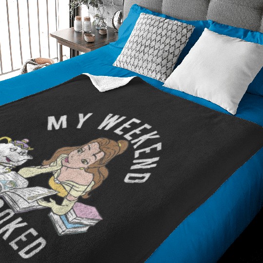 disney beauty and the beast belle my weekend is booked short sleeve Essential Baby Blankets