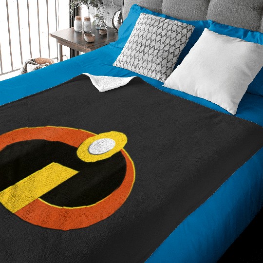 Womens Disney Pixars Incredibles Chest Logo Costume Halloween VNeck Baby Blankets