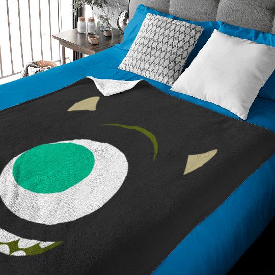 Disney Pixarss Monsters Inc. Big Face Mike Wazowski Costume Premium Baby Blankets