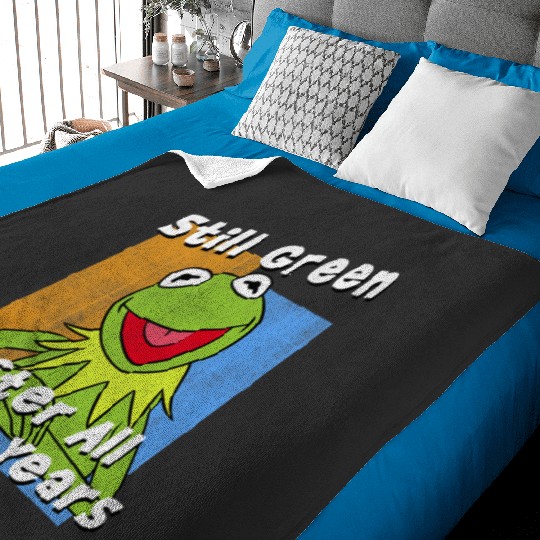 Disney The Muppets Kermit Still Green After All These Years Baby Blankets