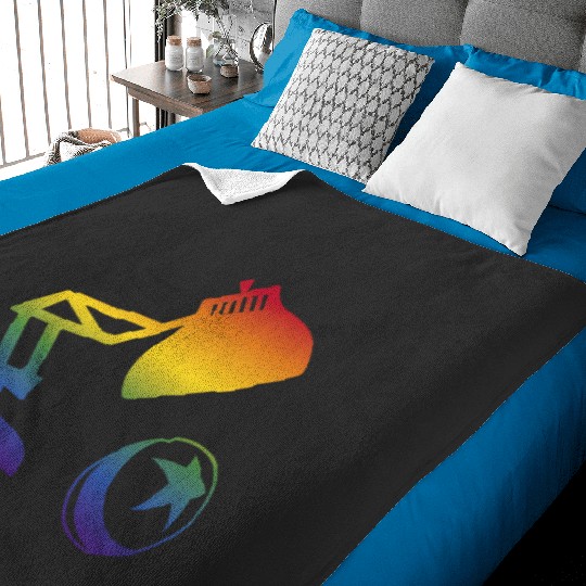 Disney Pixars Rainbow Spectrum Big Pixars Lamp Logo Baby Blankets