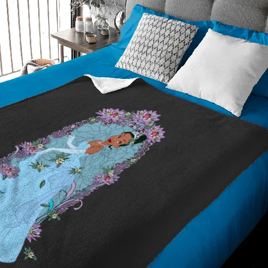 Disney The Princess And The Frog Tiana Flower Arch Baby Blankets