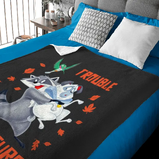 Disney Pocahontas Meeko Percy Flit Trouble By Nature Baby Blankets