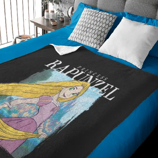 Disney Tangled Princess Rapunzel Distressed Portrait Baby Blankets