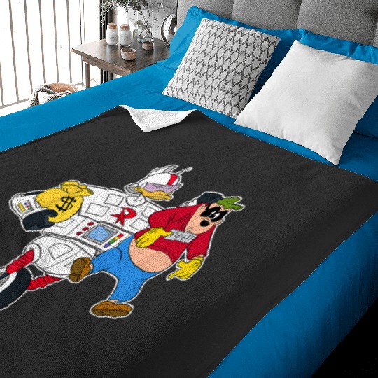 Disney Gizmoduck and Beagle Boy DuckTales Baby Blankets