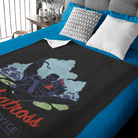 Disney The Rescuers Albatross Airlines  Travel Poster Baby Blankets