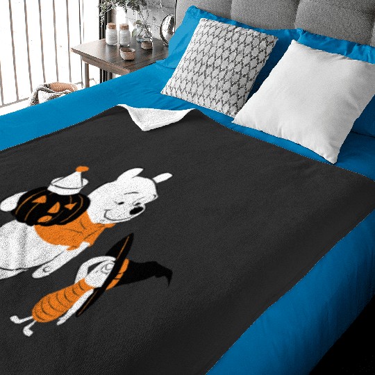 Disney Winnie The Pooh Halloween Pooh & Piglet Decorating Baby Blankets