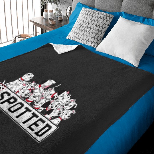 Disney 101 Dalmatians Group Shot Puppy Crew Spotted Logo Baby Blankets