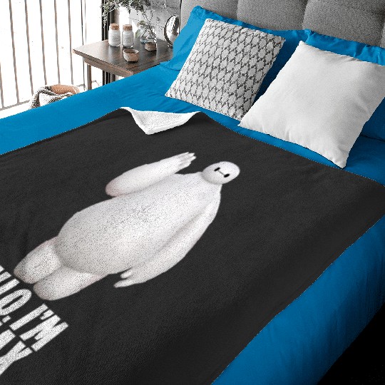 Disney Big Hero 6 Hello I'm Baymax Cute Portrait Baby Blankets