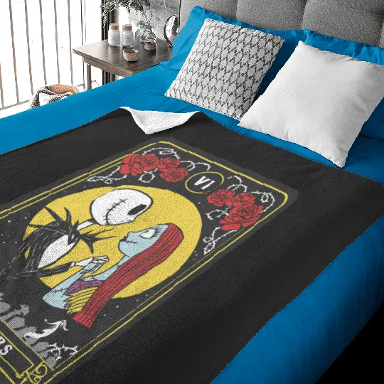 Disney The Nightmare Before Christmas Jack & Sally Lovers Baby Blankets