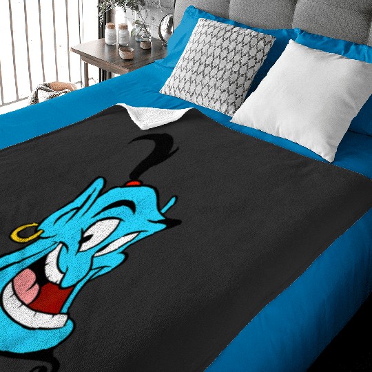 Disney Aladdin Genie Smiling Head Shot Portrait Baby Blankets