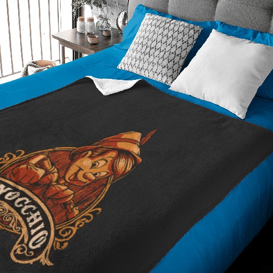 Disney Pinocchio Character Poster Baby Blankets