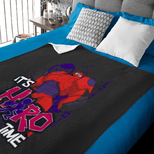 Disney Big Hero 6 TV Series Baymax Hero Time Graphic Baby Blankets