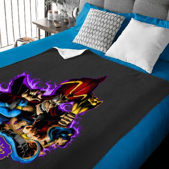 Disney Aladdin Jafar Genie Jasmine Art Graphic Baby Blankets