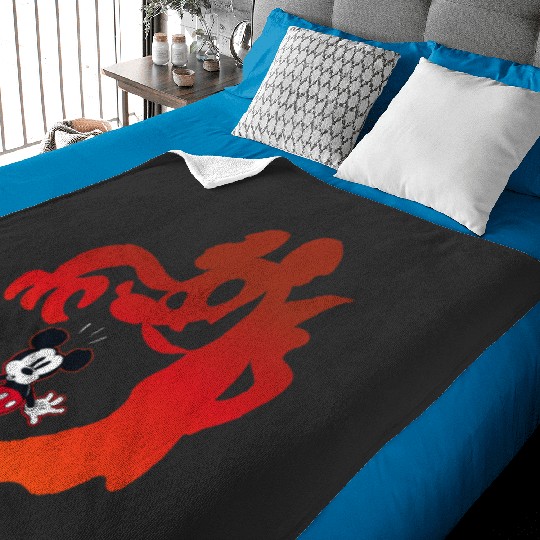 Disney Mickey Mouse Halloween Spooky Scary Shadows Vampire Baby Blankets