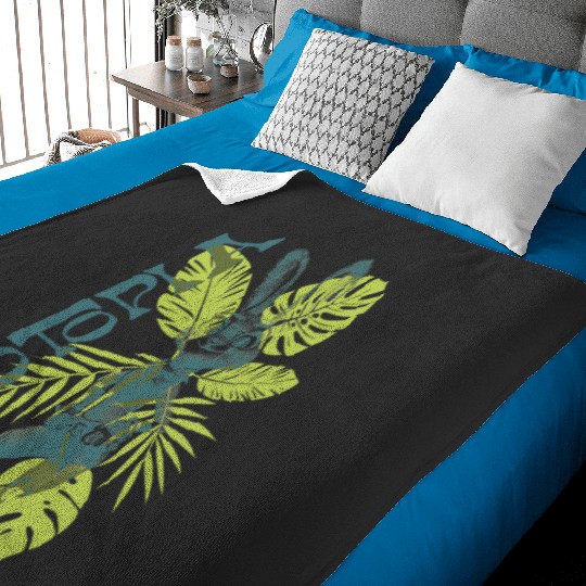 Disney Zootopia Spring Tropical Judy Hopps Leaf Pattern Baby Blankets