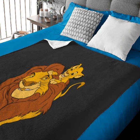 Disney The Lion King Simba and Mufasa Crewneck Sweatshirt Sweatshirt Baby Blankets
