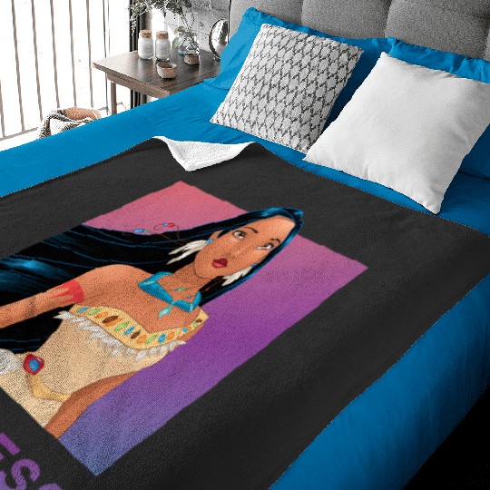 Disney Princess Pocahontas FEARLESS Purple Ombre Baby Blankets