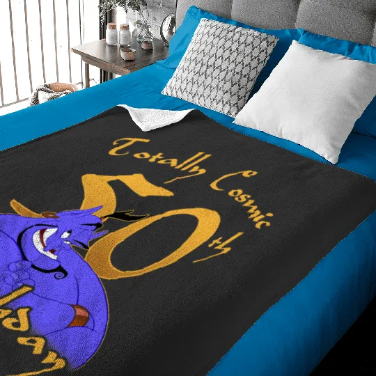 Disney Aladdin Genie Totally Cosmic 50th Birthday Baby Blankets