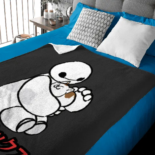 Disney Big Hero 6 Baymax Hairy Ba Baby Blankets
