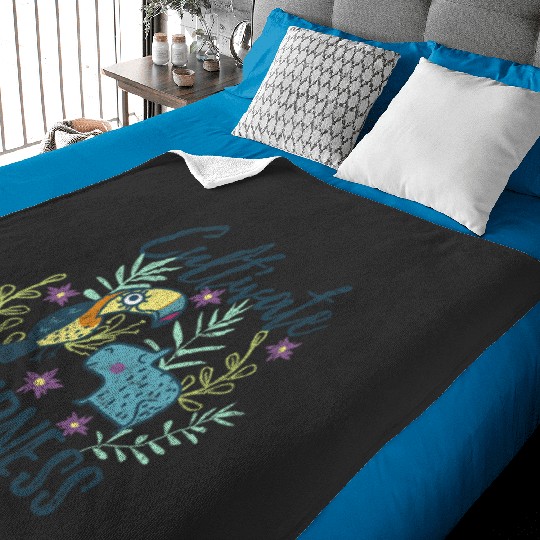 Disney Encanto Cultivate Kindness Floral Logo Baby Blankets