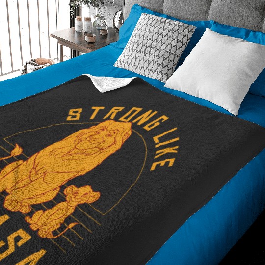 Disney Lion King Simba Strong Likes Mufasa Graphic Baby Blankets