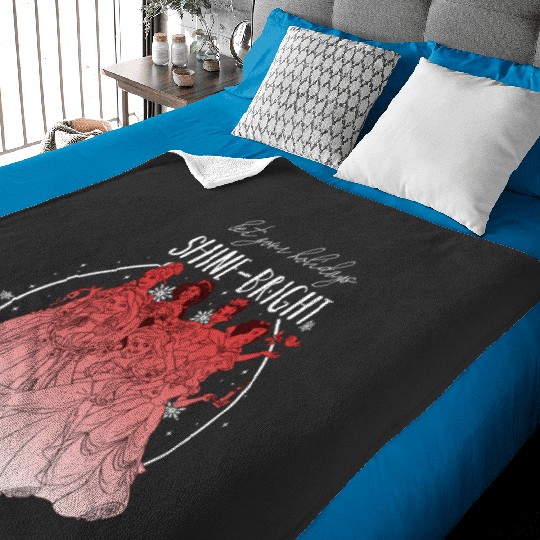 Disney Princess Let Your Holidays Shine Bright Christmas Baby Blankets