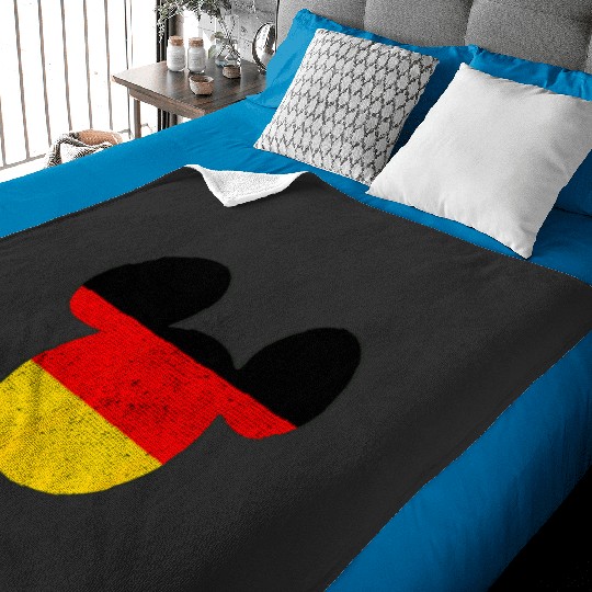 Disney Mickey Mouse Logo Germany Flag Fill Baby Blankets