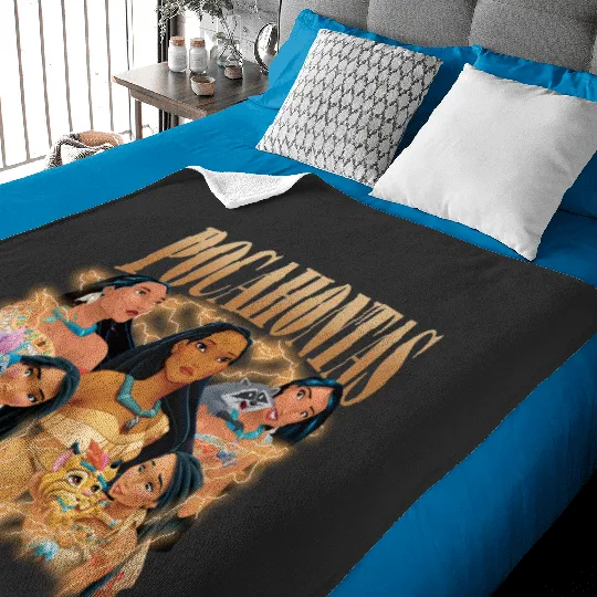 Pocahontas Bootleg Baby Blankets, Retro Disney Princess Baby Blankets