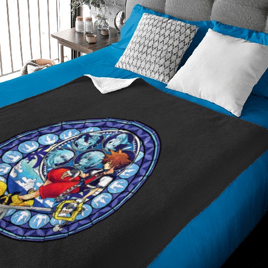 Disney Kingdom Hearts Sora Keyblade Mosaic Baby Blankets