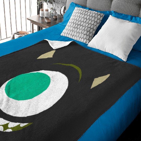 Disney Pixars Monsters Inc. Big Face Mike Wazowski Costume Premium Baby Blankets