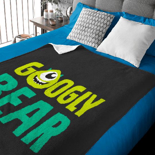 Disney and Pixars Monsters Inc. Mike Wazowski Googly Bear Premium Baby Blankets