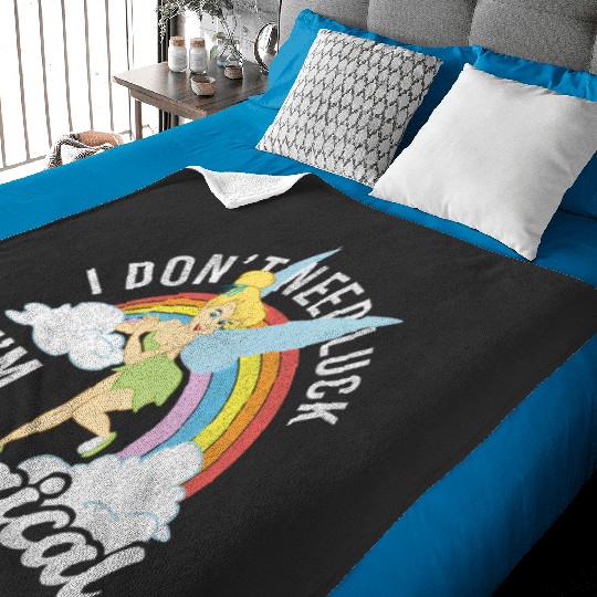 Disney Peter Pan Tinker Bell St. Patricks Day Im Magical Baby Blankets