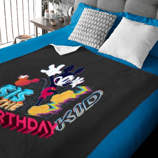 Disney Mickey Mouse Family Star Sis of the Birthday Kid Baby Blankets