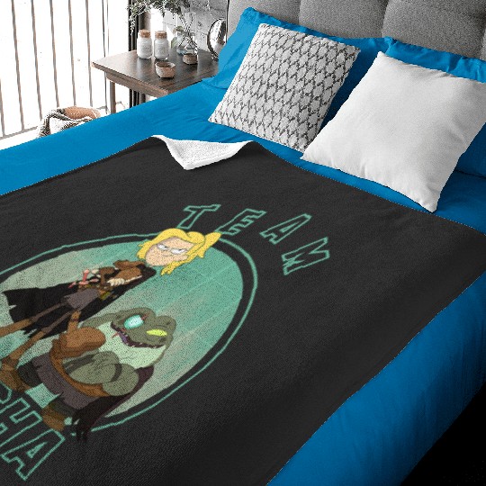 Disney Channel Amphibia Team Sasha Baby Blankets