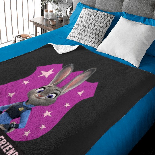 Disney Zootopia Judy Hopps Bunny Best Friend Officer Badge Baby Blankets