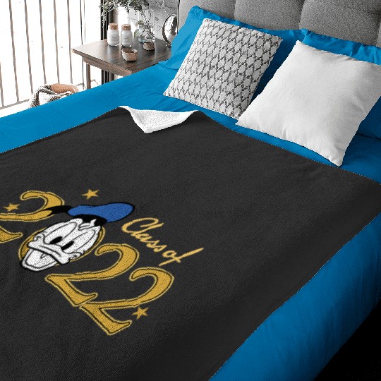 Disney Mickey And Friends Donald Graduation Class Of 2022 Baby Blankets
