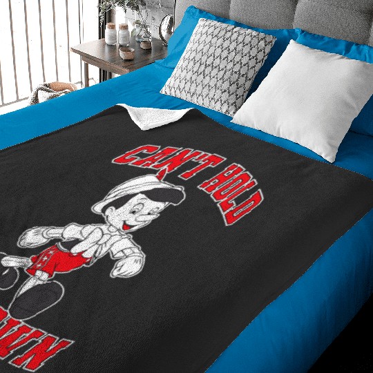 Disney Pinocchio Can't Hold Me Down  Portrait Baby Blankets