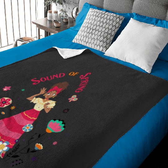 Disney Encanto Dolores Easter Flowers Sound of Spring Baby Blankets