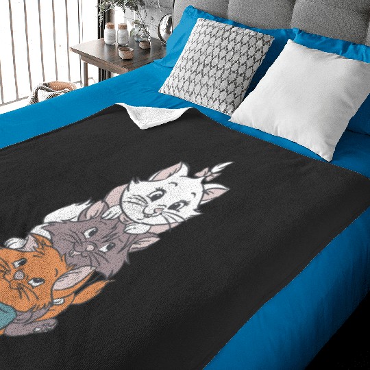 Disney The Aristocats Adorable Cute Trio Big Chest Portrait Baby Blankets