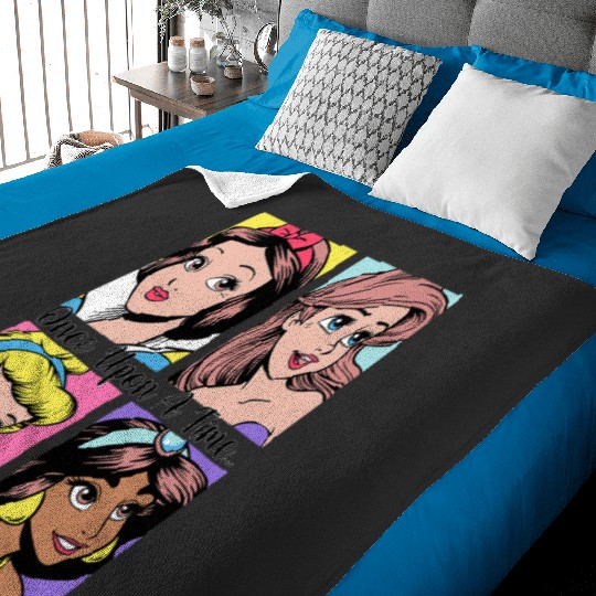 Disney Princess Once Upon A Time... Pop Art Portraits Baby Blankets
