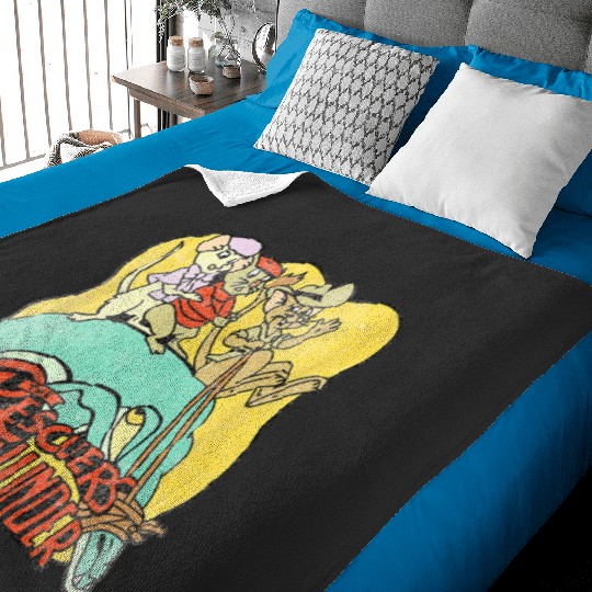 Disney The Rescuers Down Under  Retro Lizard Ride Baby Blankets
