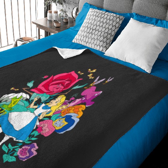 Disney Alice in Wonderland Wildflower Forest Baby Blankets