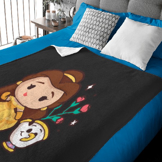 Disney Princess - Belle and Chip Teacup Baby Blankets